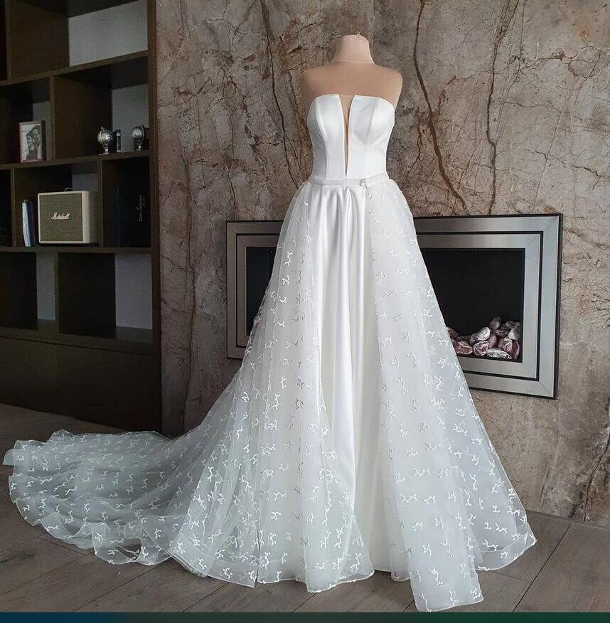 Detachable Bridal Overskirt Detachable Wedding Train Wedding Dress O irregularbridals